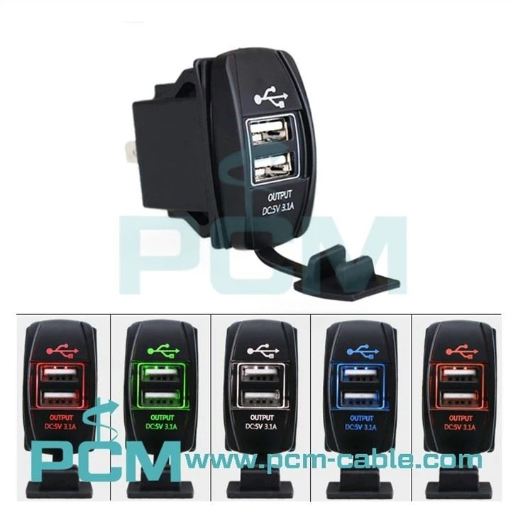 Waterproof USB Port Charger Socket