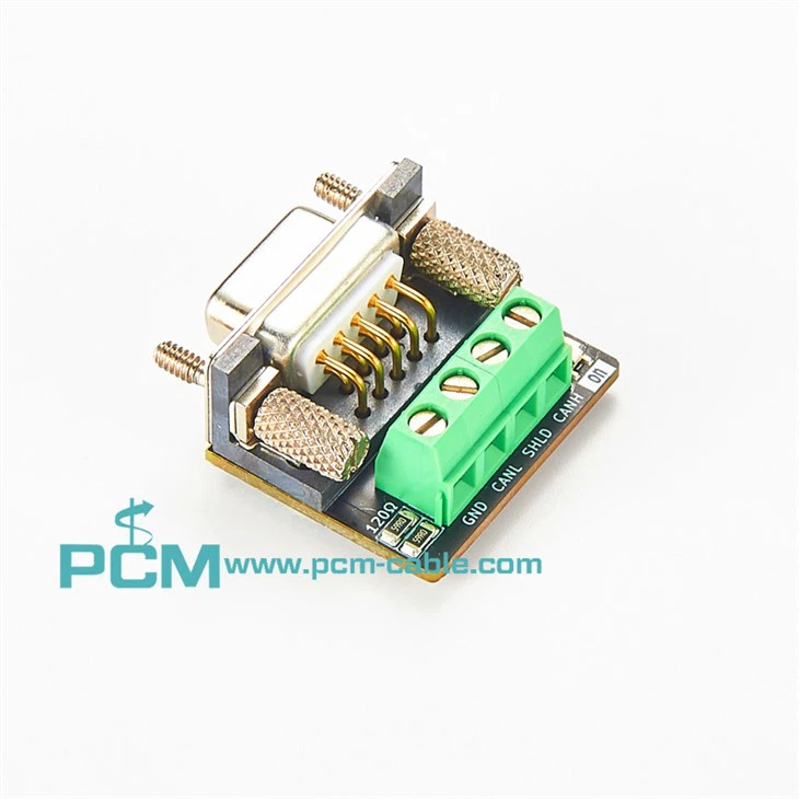 DB9 Female CAN Bus with 120 Ohm Terminal Resistance