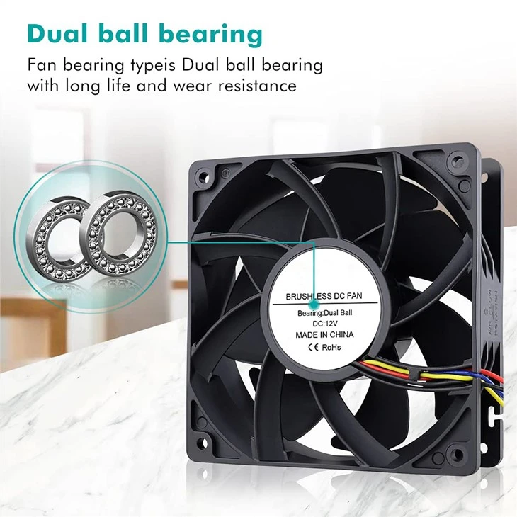 12038 120mm x 38mm PWM Computer PC Case Fans
