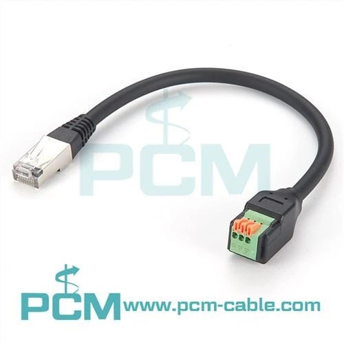 RJ45 al bloque de terminales con cable flexible