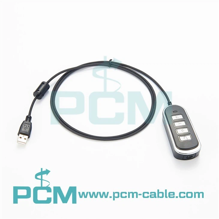 Cable adaptador de auriculares USB a 3.5mm Jack Call Center