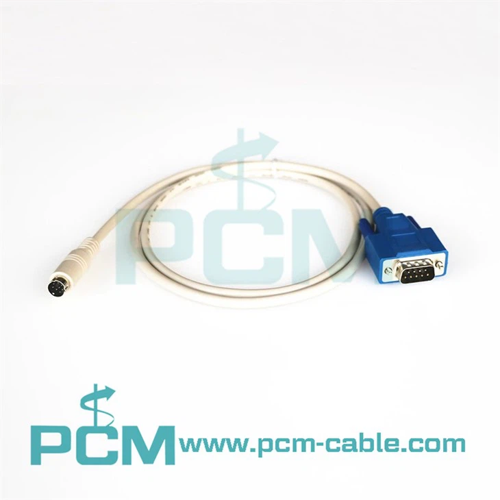Cable controlador en serie Mini DIN de 8 pines a DB9 macho