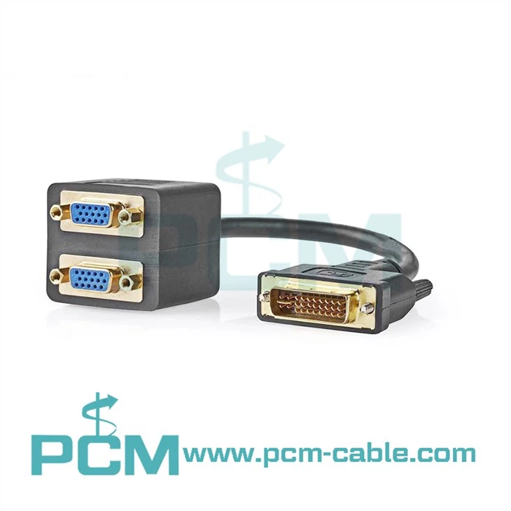 Cable divisor DVI a doble VGA Y