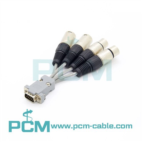 Cable de audio analógico DB9 a XLR
