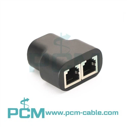 RJ12 6P6C 1 Hembra a 2 Divisores de línea telefónica femenina