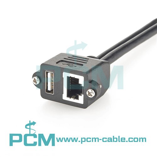 Conectores combinados USB RJ45