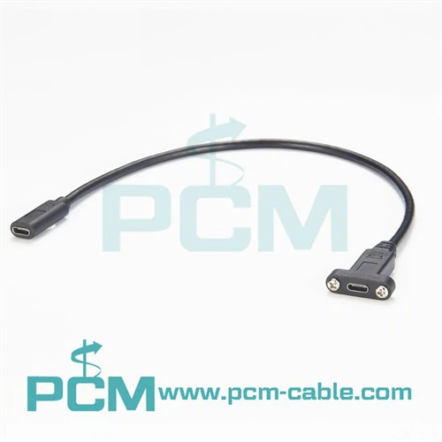 Cable de extensión USB C hembra a hembra