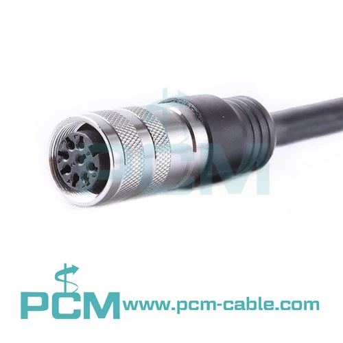 Cable circular impermeable AISG C091 macho a hembra