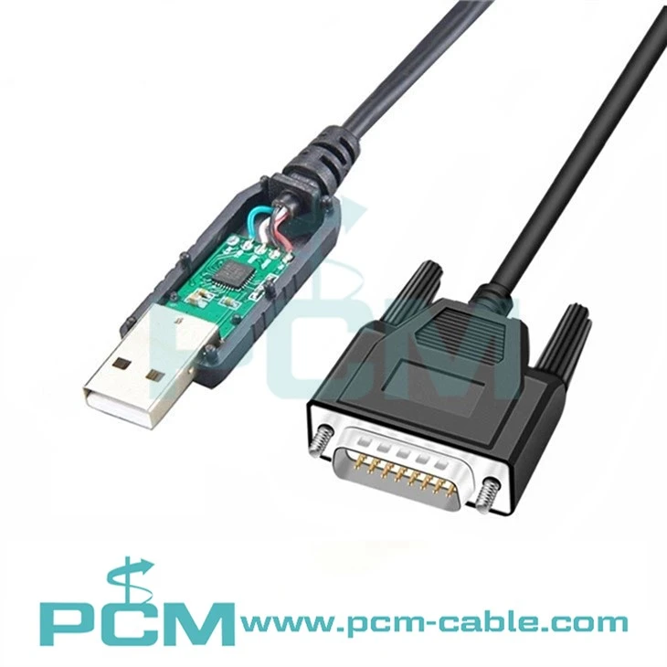 Cable convertidor USB a DB15 serie a USB