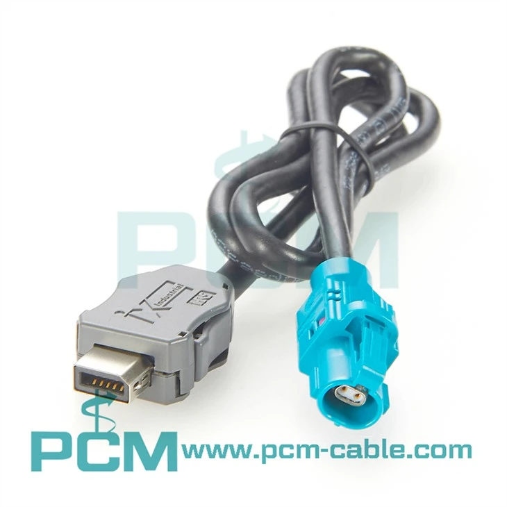 IX plug to H-MTD Automotive High Speed Cable Assemblies Automotive Industrial Ethernet Harness