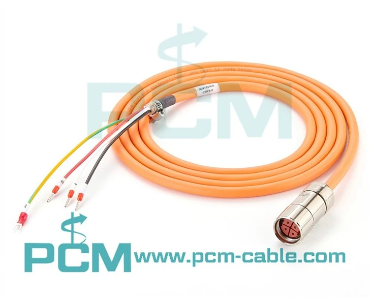 V90 servo power cable M23 4 Pin Connector