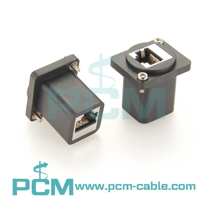 etherCON RJ45 Cat6a Coupler Neutrik D-Shape cutout