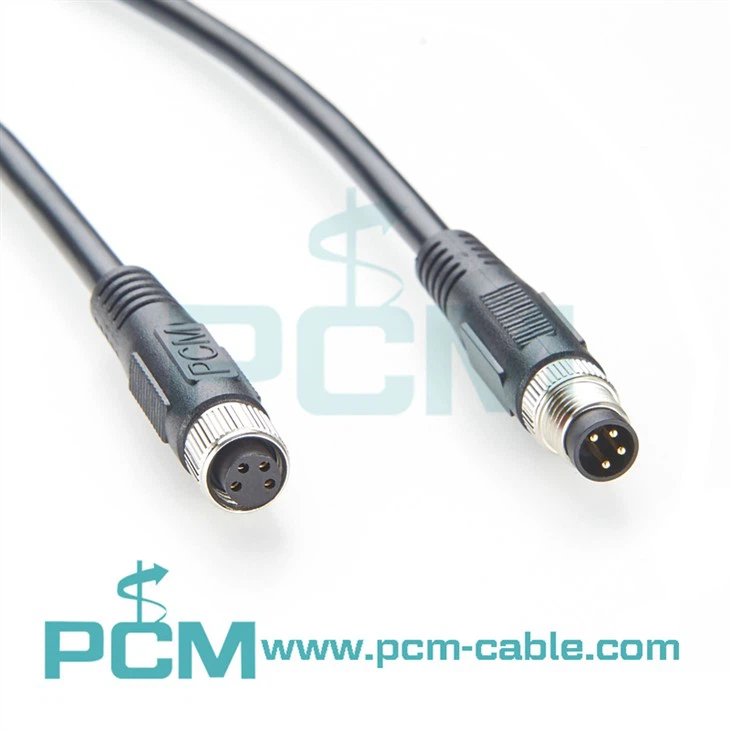 M8 4-Pin Sensor & Actuator Cable  Shielded Male to Female M8 Cable