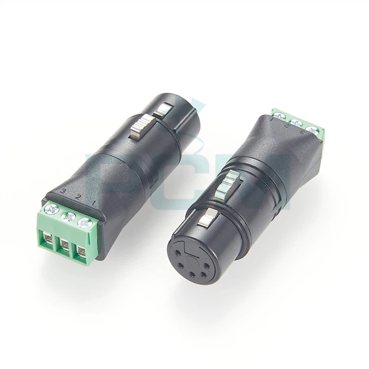 Adaptador de terminal de tornillo DMX a XLR hembra de 5 pines