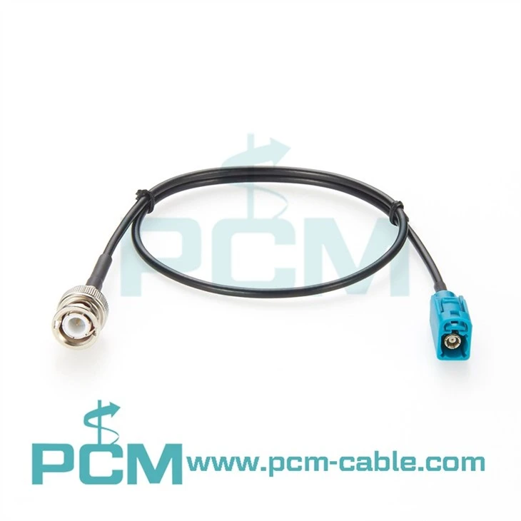 Customizable Fakra to BNC Coaxial Cable for GPS, RFID, and Data Transmission