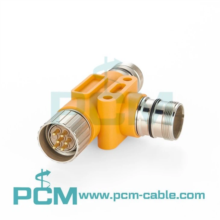 M23 Tee connector for Profibus Module power supply