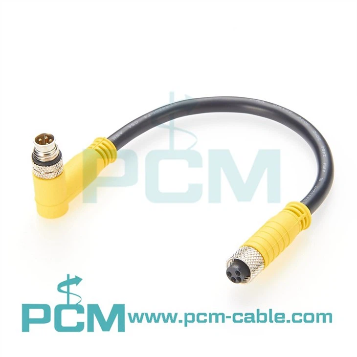 M8 Sensor Actuator Extension Cable 4 Pin Male to 4 Pin Female