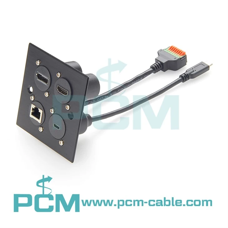 RJ45 Chassis Connector in D-Shape Housing