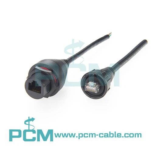Cable Ethernet blindado a prueba de polvo y resistente al agua IP67