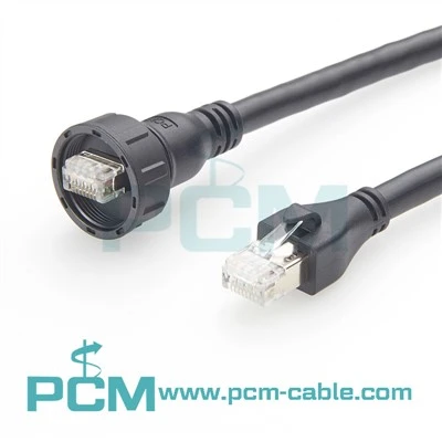 Cable Ethernet resistente al agua RJ45 macho a macho