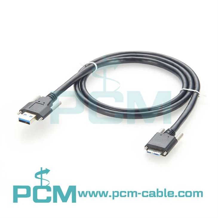 Cable de cámara de doble tornillo USB 3.0 A a Micro B