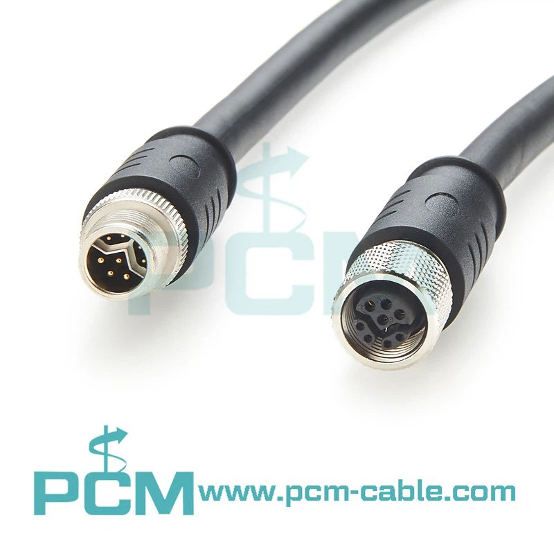 M12 Y-Code Male to Female Extension Cable M12 Y-Code Male to Female Extension Cable