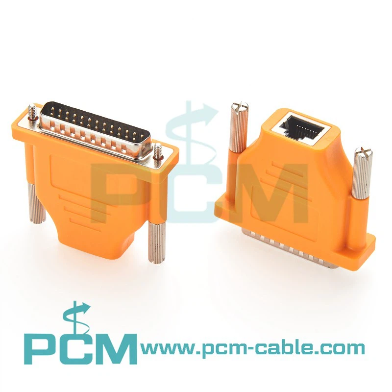 Cisco CAB-25AS-MMOD 74-0458-01 DB25 Male To RJ45 Female Modem Adapter Cisco CAB-25AS-MMOD 74-0458-01 DB25 Male To RJ45 Female Modem Adapter