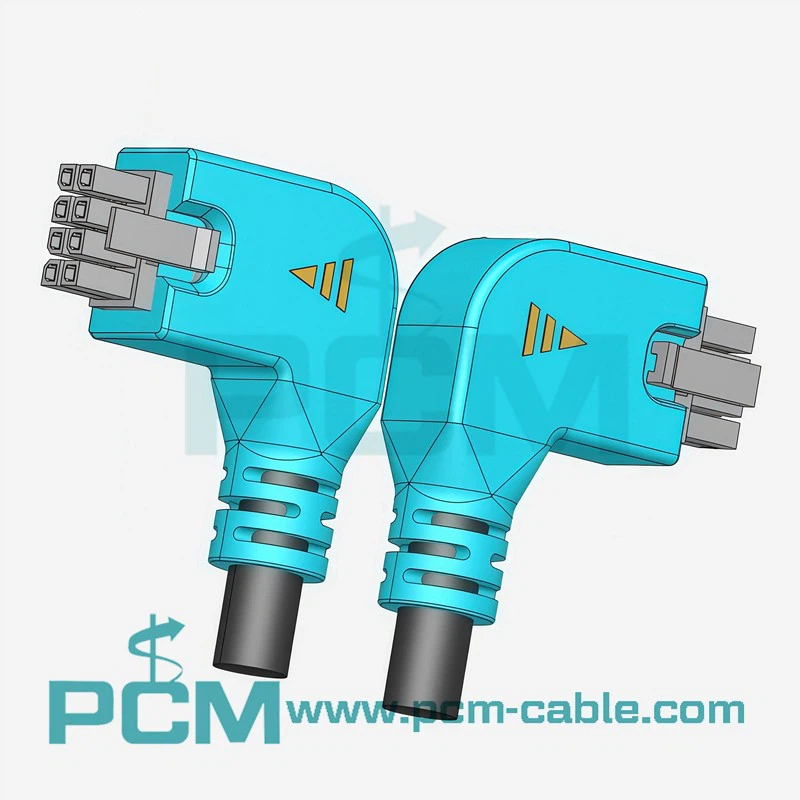 8-pin left angle Micro-Fit cable factory production