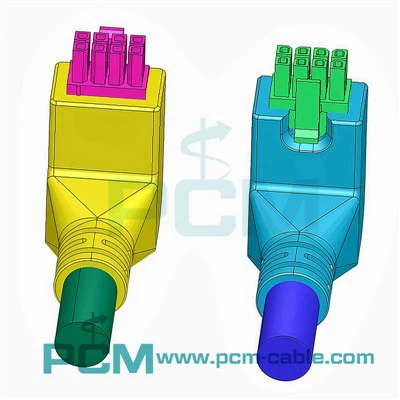 Arriba-Ángulo hacia abajo-Ángulo 8-Pin Micro-Ajuste Mini-Ajuste Conjuntos de cables moldeados Mega-Fit