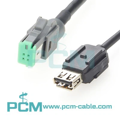 Arnés de cableado automotriz HRS GT 17 4 P al cable USB