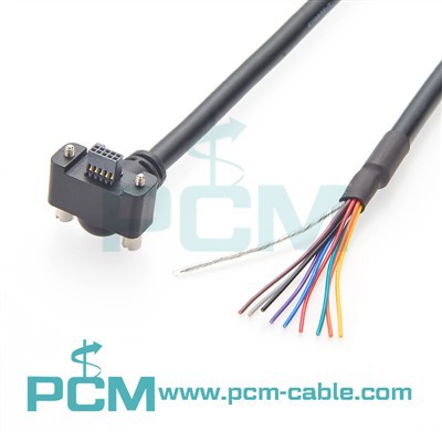 Cable de ángulo recto de E/S con cables voladores Nano Dalsa Genie