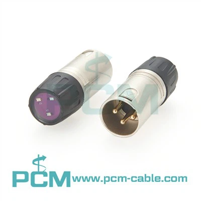 DMX 512 Tester de señal XLR 3- pin