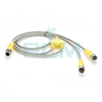 Cable divisor de actuador de sensor de 8 pines con código M12 A
