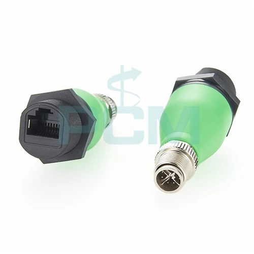 Adaptadores de montaje en panel M12 X Code a RJ45