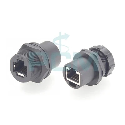 Acoplador de alimentación RJ45 impermeable IP67 M20