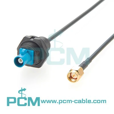 Panel Monte Fakra al cable SMA Conjuntos de cable de fakra de alta velocidad para electrónica de vehículos