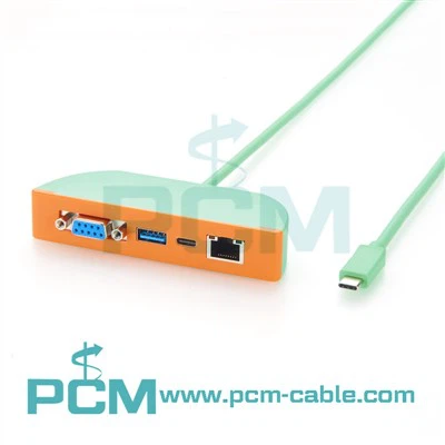 Base USB-C con RS232, LAN Gigabit y USB dual de 10 Gbps